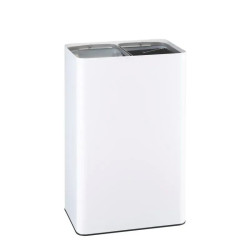 Poubelle de tri sélectif 2 bacs 40 litres Rossignol Venus