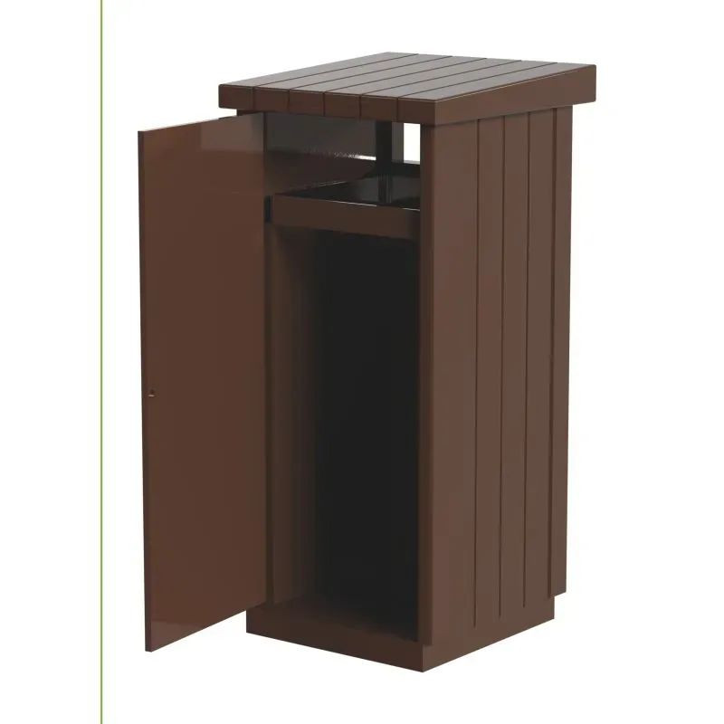 Poubelle de ville béton 130 litres - Rossignol Zeus