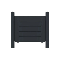 Jardinière 75 litres en métal RAL 7016 - Rossignol Vibrato Métal