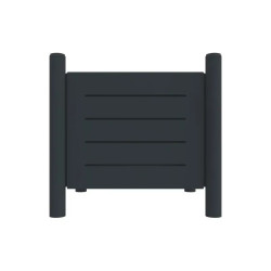 Jardinière 75 litres en métal RAL 7016 - Rossignol Vibrato Métal