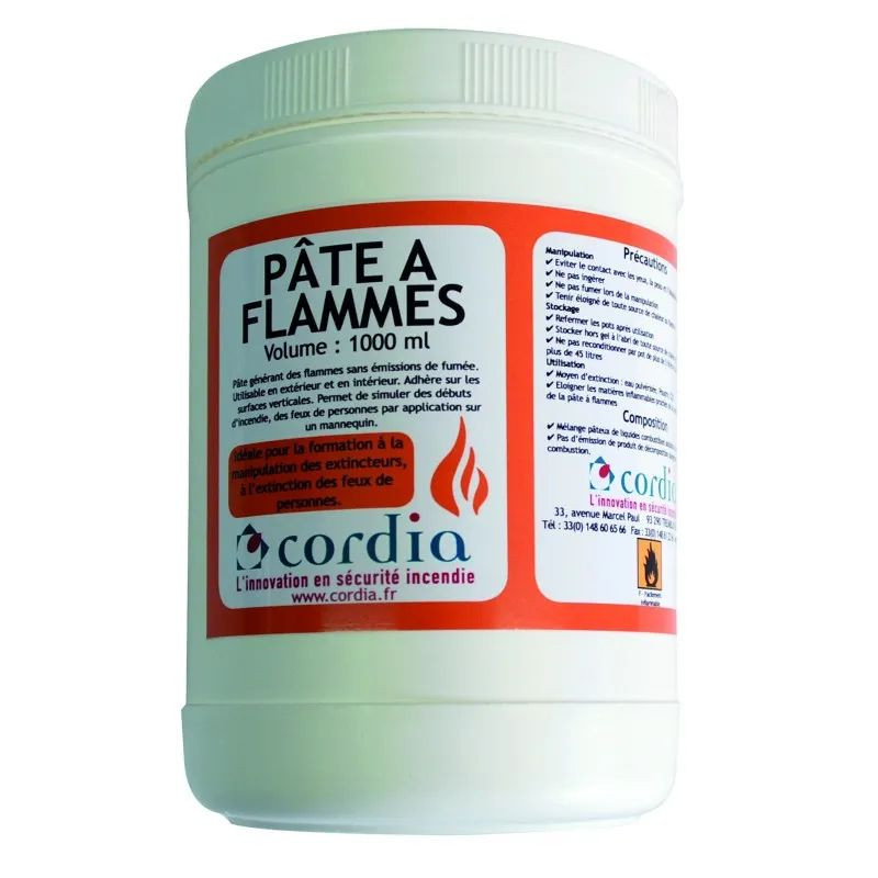 Pâte créatrice de flammes