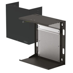 Coffret modulaire blanc avec RAIL DIN + grille + ventilateur