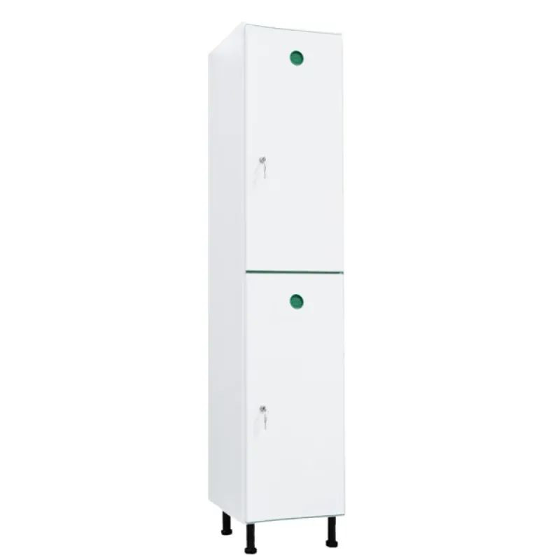 Vestiaire plastique PVC 2 cases anti bactérien PT