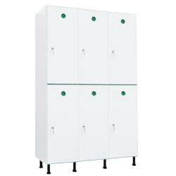 Vestiaire plastique PVC 2 cases anti bactérien PT