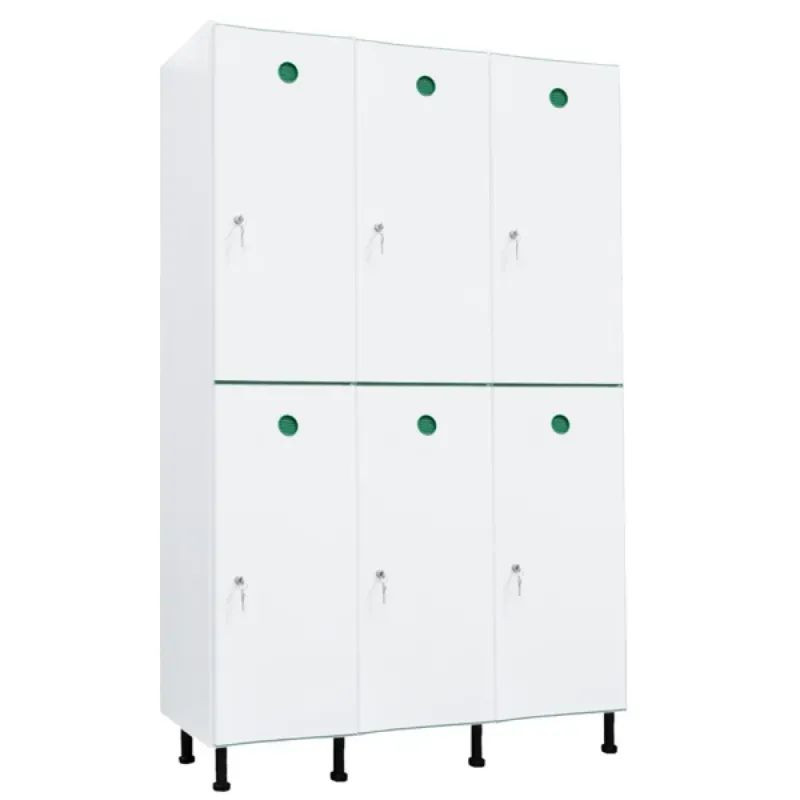 Vestiaire plastique PVC 2 cases anti bactérien PT