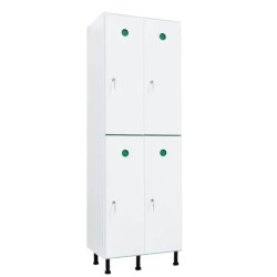 Vestiaire plastique PVC 2 cases anti bactérien PT