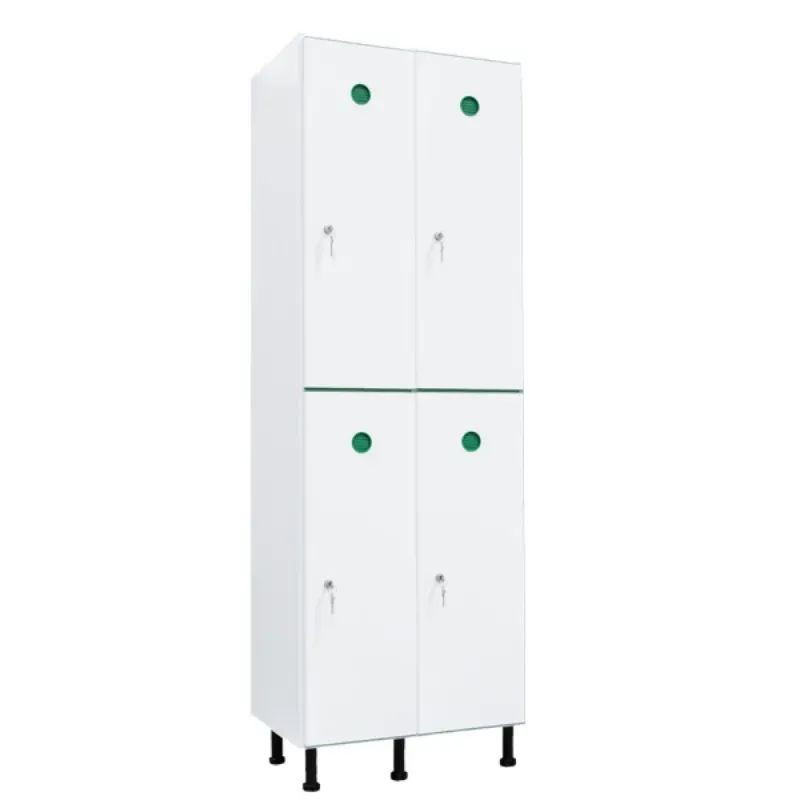 Vestiaire plastique PVC 2 cases anti bactérien PT