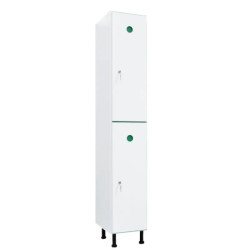 Vestiaire plastique PVC 2 cases anti bactérien PT