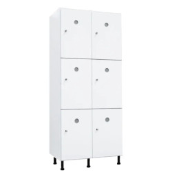 Vestiaire plastique PVC 3 cases anti bactérien PM