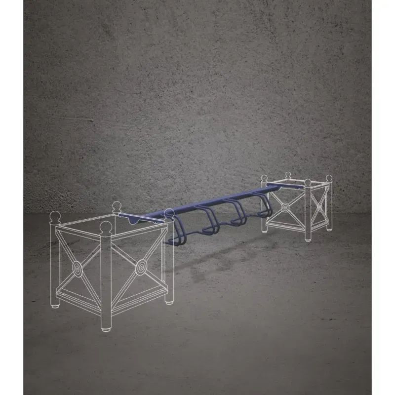 Support vélos à fixer sur jardinière - Jardivélo