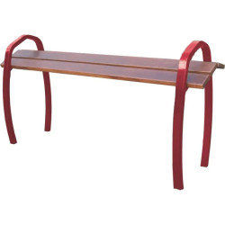 Banc extérieur Assis-debout bois acier