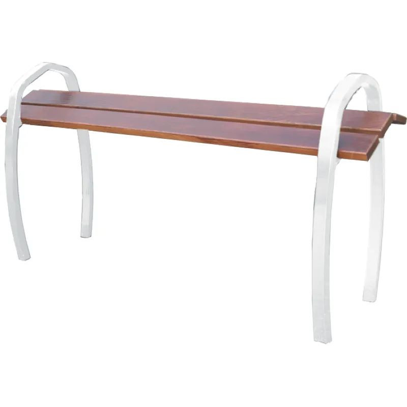 Banc extérieur Assis-debout bois acier