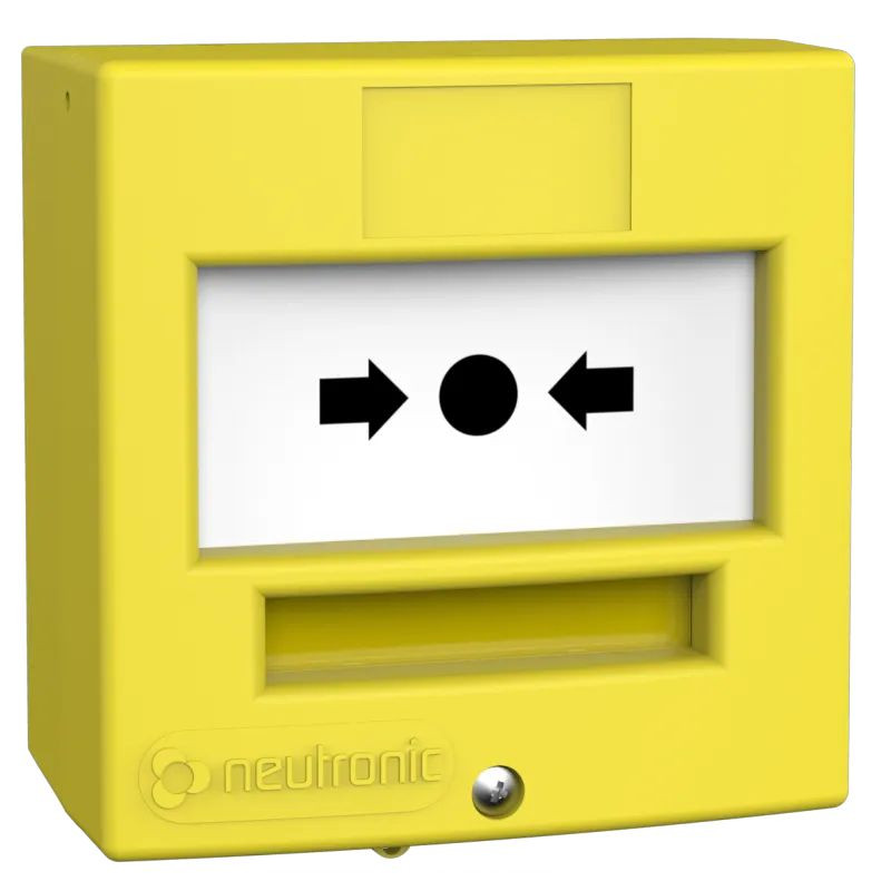 Déclencheur manuel de couleur "SANS MARQUAGE" universel 1 contact