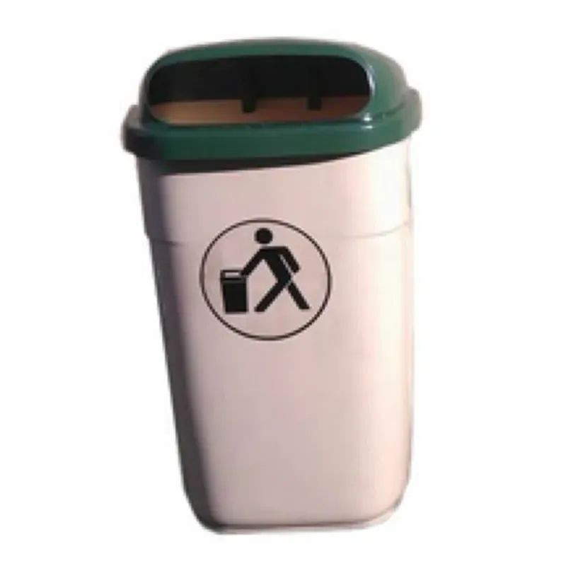 Poubelle de ville plastique 50 litres