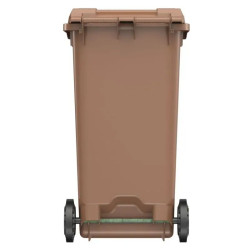 Bac poubelle déchets organiques 240L marron - Sulo