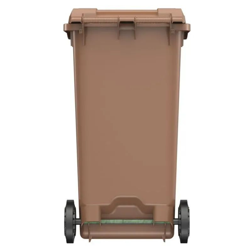 Bac poubelle déchets organiques 240L marron - Sulo