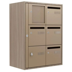 Boite aux lettres acier et bois Edelen Excellence pour intérieur