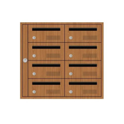 Bloc boite aux lettres rénovation d'intérieur - Edelen Evidence bois