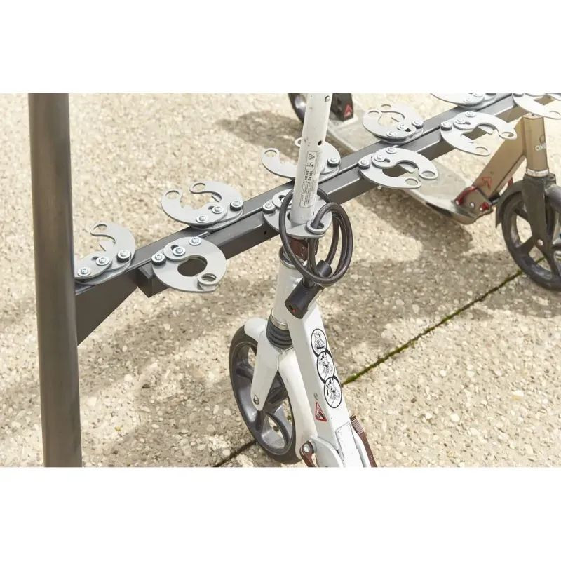 Mottez - Support 12 trottinettes face-à-face sur pieds ou à sceller