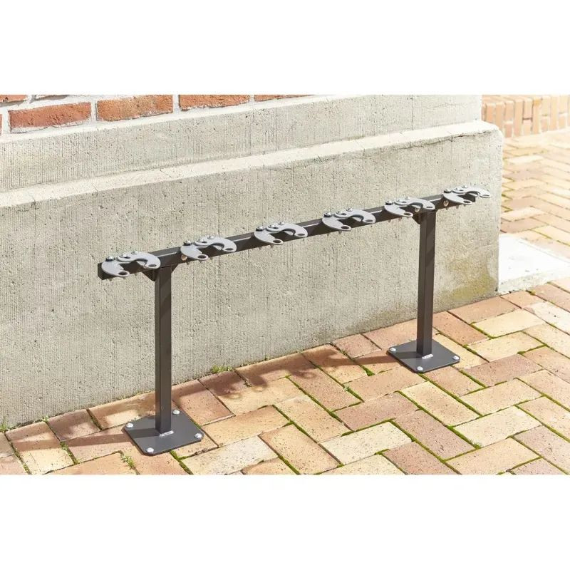 Mottez - Support 6 trottinettes côte à côte sur pieds ou à sceller