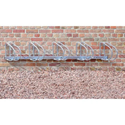 Ratelier 5 vélos mural - Angle 45°