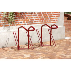 Râtelier vélos avec arceau antivol pour roue avant et cadre