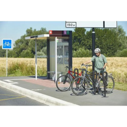 Poteau de rangement 1 vélo Papillon