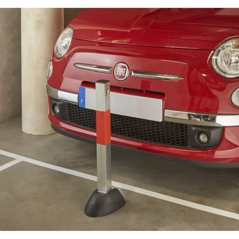 Poteau bloc parking rabattable - fermeture automatique