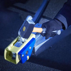 Mottez A073B - Antivol remorque avec cadenas caréné intégré