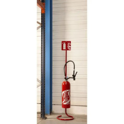 Support porte extincteur sur pied