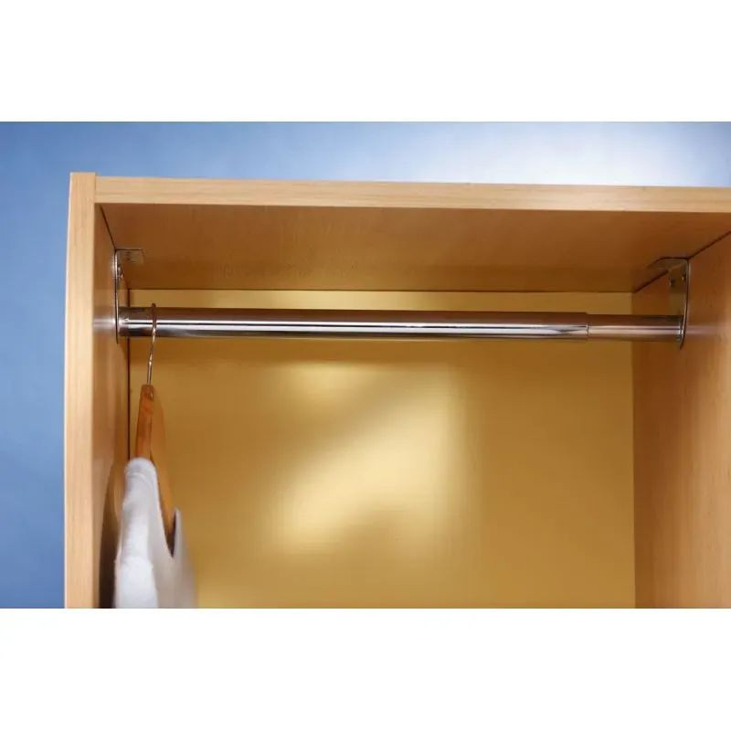 Mottez - Barre de penderie nickelée de 40 à 120 cm