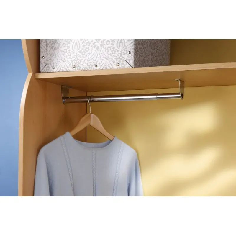 Mottez - Barre de penderie nickelée de 40 à 120 cm