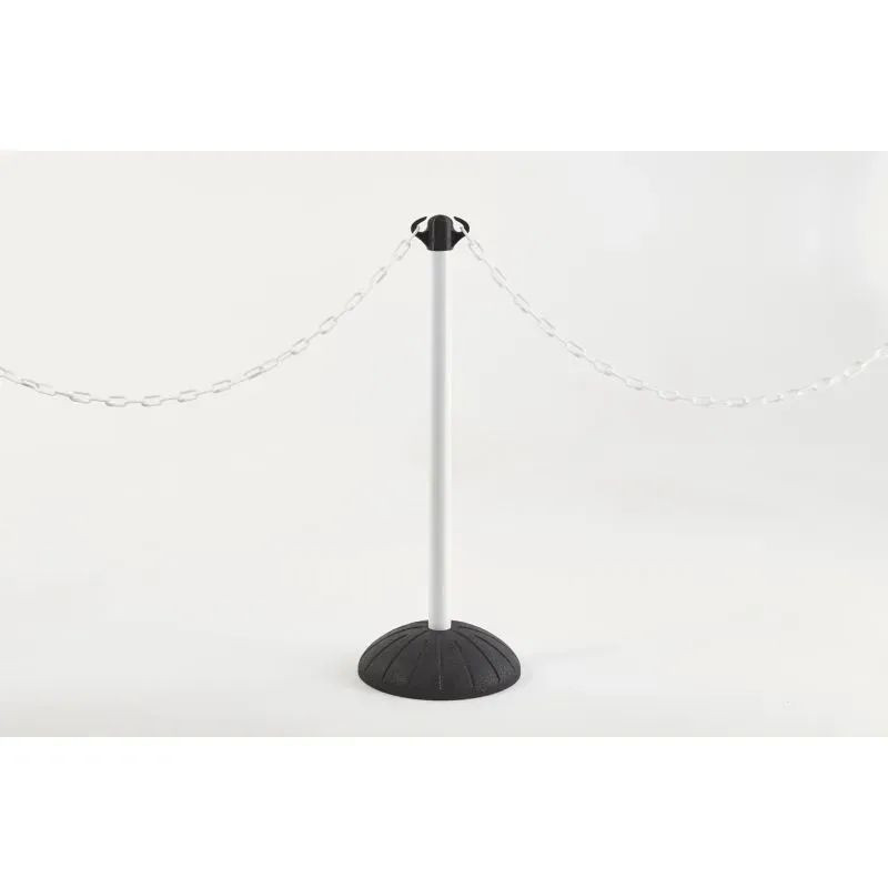 Mottez - Potelet pour chaîne avec socle en caoutchouc