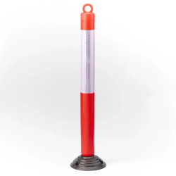 Mottez - Poteau de signalisation flexible + anneau passe chaîne