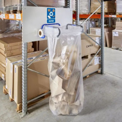 Mottez M008C2 - Lot de 2 supports muraux pour sacs 240 / 400 L