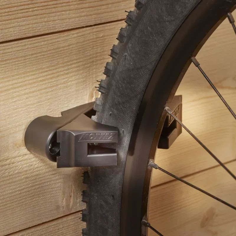 Mottez M055Q - Crochet vélo bloque pneu ajustable 23 à 70 mm