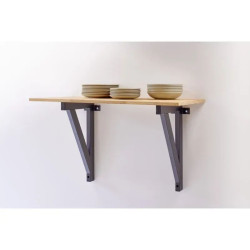 Mottez M582S - Support mural pour table snack, plan de travail