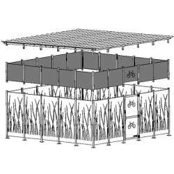 Abri vélo sécurisé Roseau
