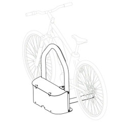 Borne pour vélo électrique de recharge