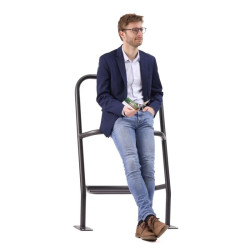 Repose- pied pour cycliste ou assis débout