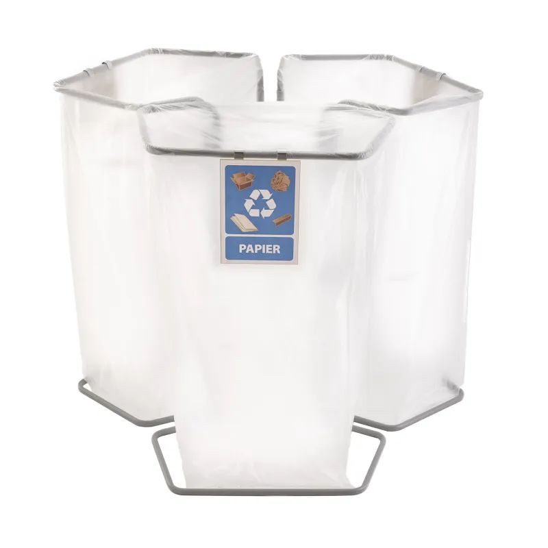 Porte sacs de poubelle - triple bacs de 240 L ou 400 L