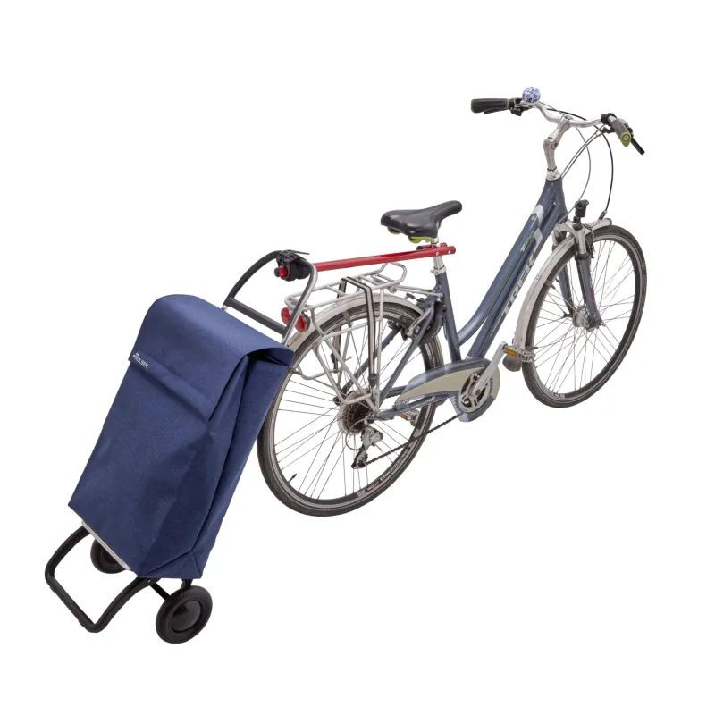 Accessoire de fixation pour chariot de courses sur vélo