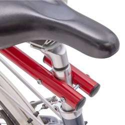 Accessoire de fixation pour chariot de courses sur vélo