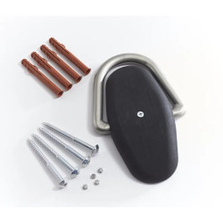 Sabot d'ancrage avec anneau antivol pour deux roues