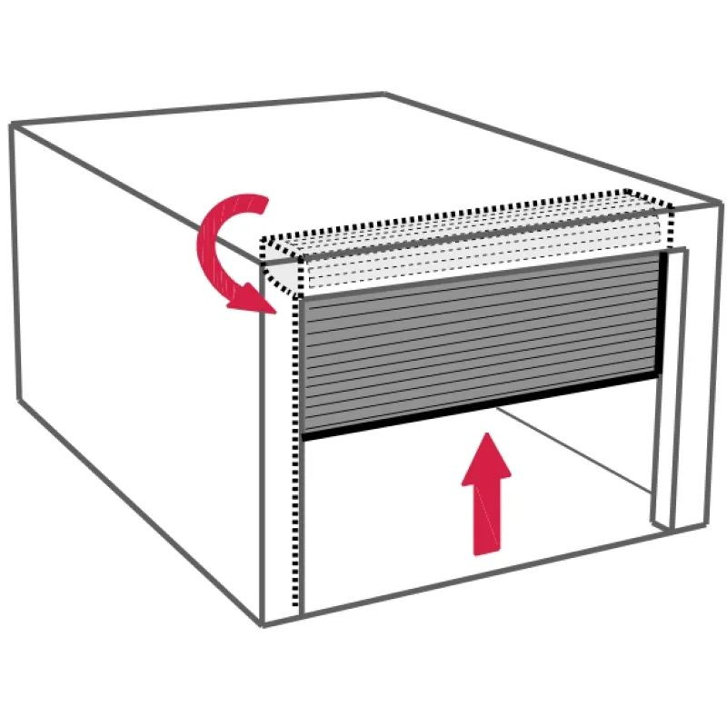 Kit antivol pour porte de garage à ouverture verticale