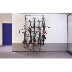Suspension avec crochets coulissants pour 5 vélos