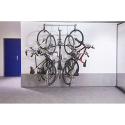 Suspension avec crochets coulissants pour 5 vélos