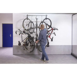 Suspension avec crochets coulissants pour 5 vélos
