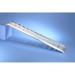 Lot de 2 rampes repliables en aluminium lisse PMR