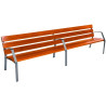 Banc Fabregas Modo 08 6 lames 300 cm - Bois exo et pieds en fonte